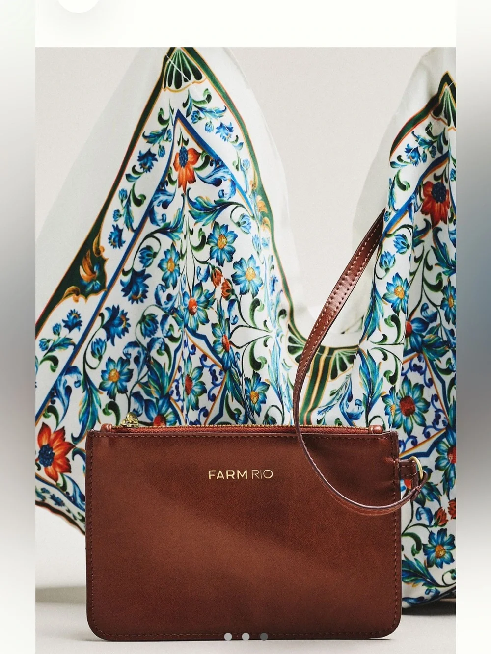 Farm Rio satin scarf bag - Picture 3 of 9